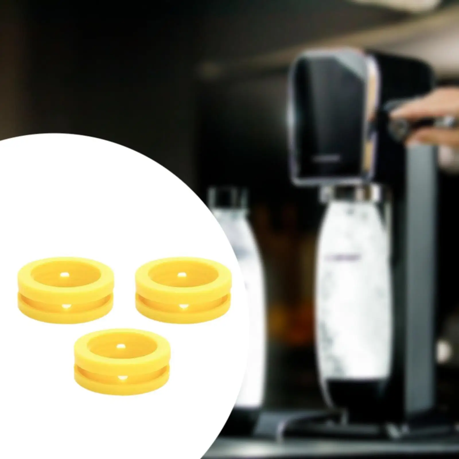 Silicone Juntas De Vedação Para Máquina De Refrigerante, CO2 Cilindro, Anéis, Substituição, 3x