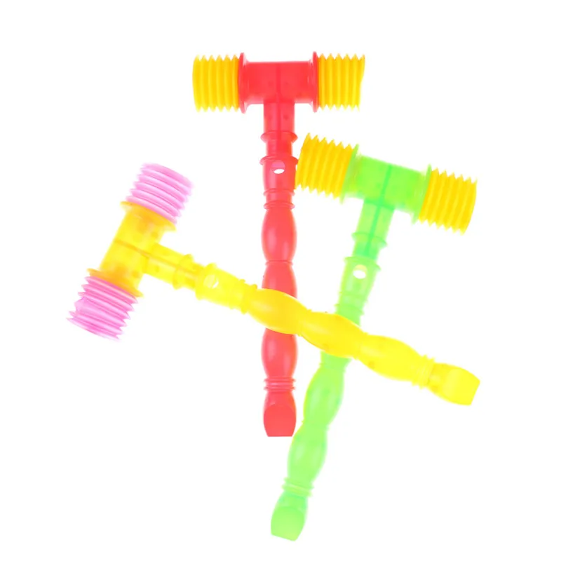 25cm langlebige Kinder pfeife Training Kleinkind Baby Kinder Griff Kunststoff Hammer laute Pfeife Spielzeug für Spaß Baby Noise Maker