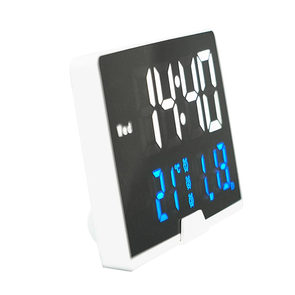 

Led Digital Alarm Desktop Electronic Clock For Bedroom Home Office Large Display Time Temperature Wake Up
