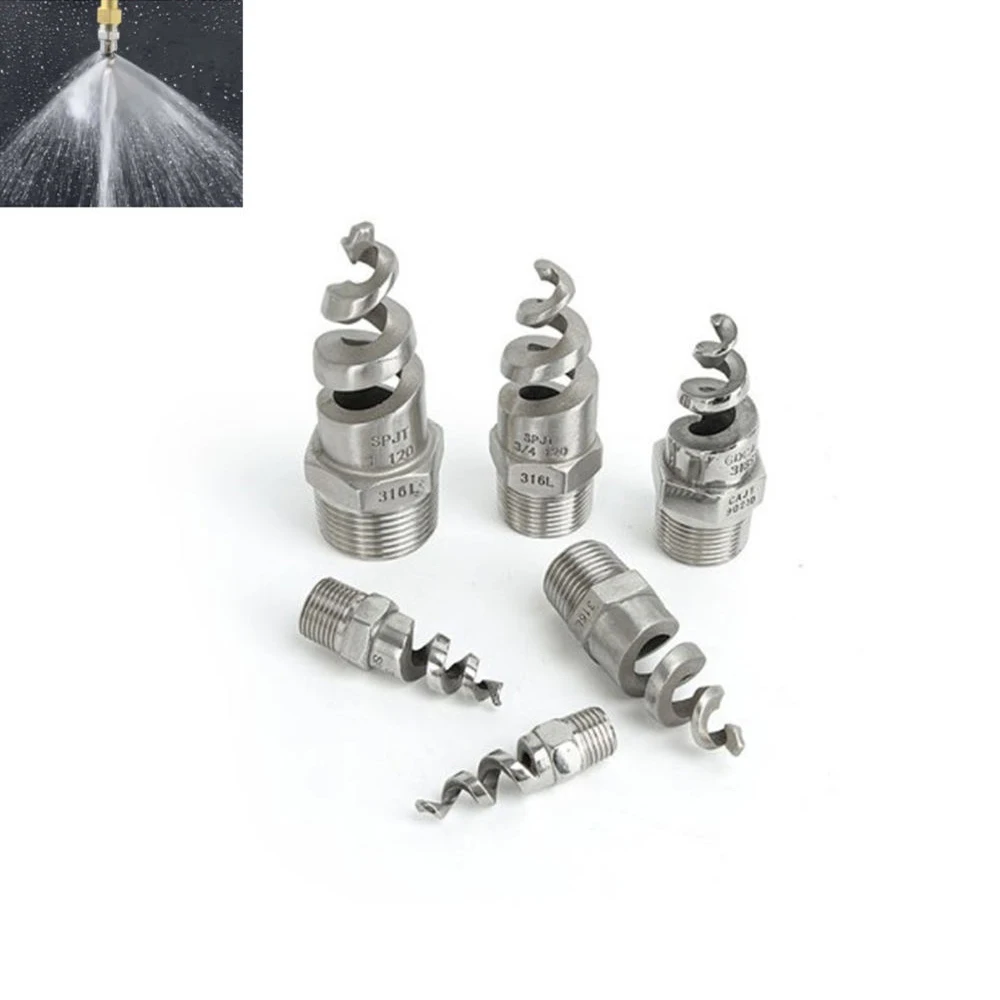 Huajue High-Power Jet Pool Blower Radiator High Flow Angle 1/4 Inch 90° BSPT External Thread Stainless Steel Spiral Nozzle