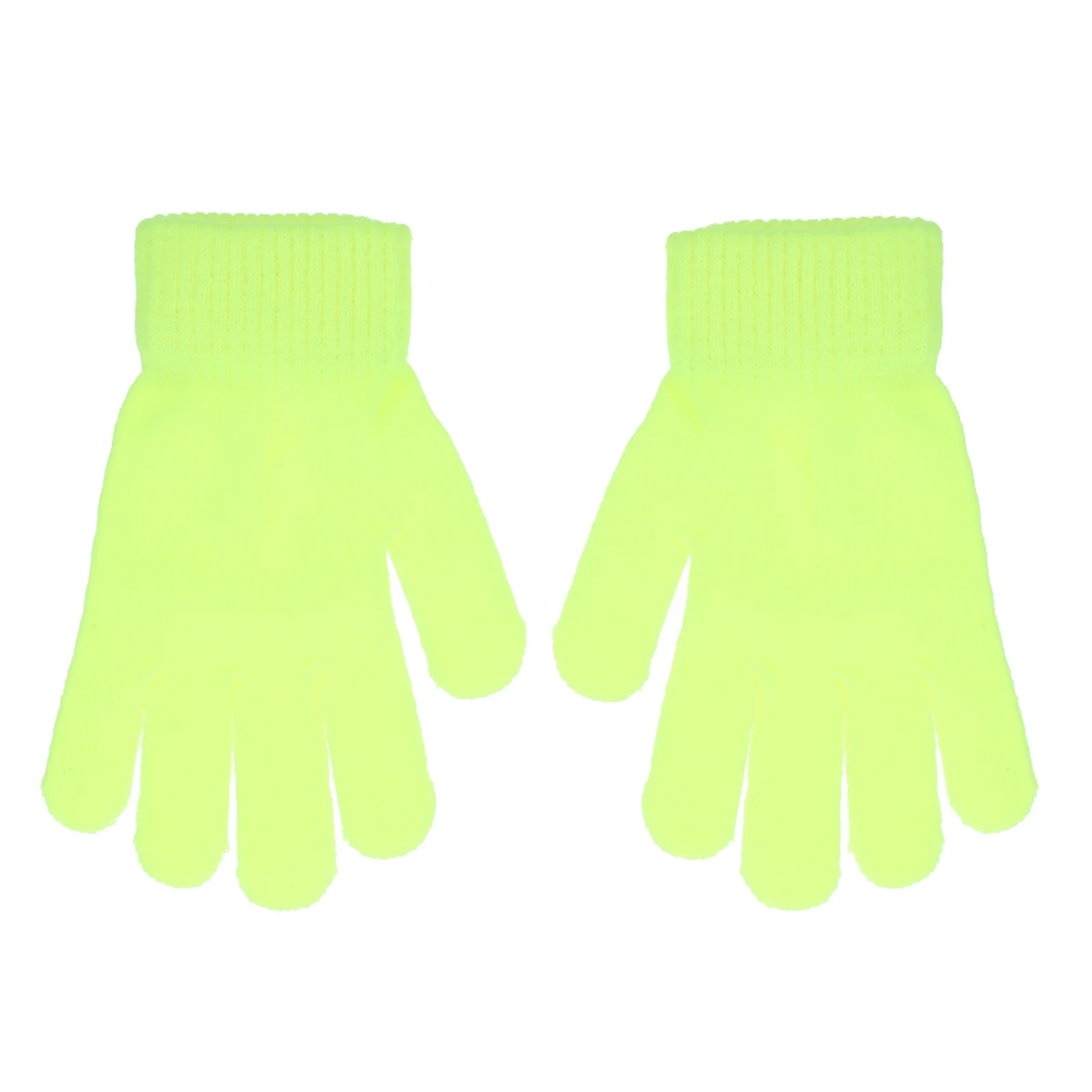 

4Pairs Winter Warm Gloves Knitted Outdoor Riding Winter Fluorescent Gloves Versatile Hiking Riding Accessory Knitted Glove