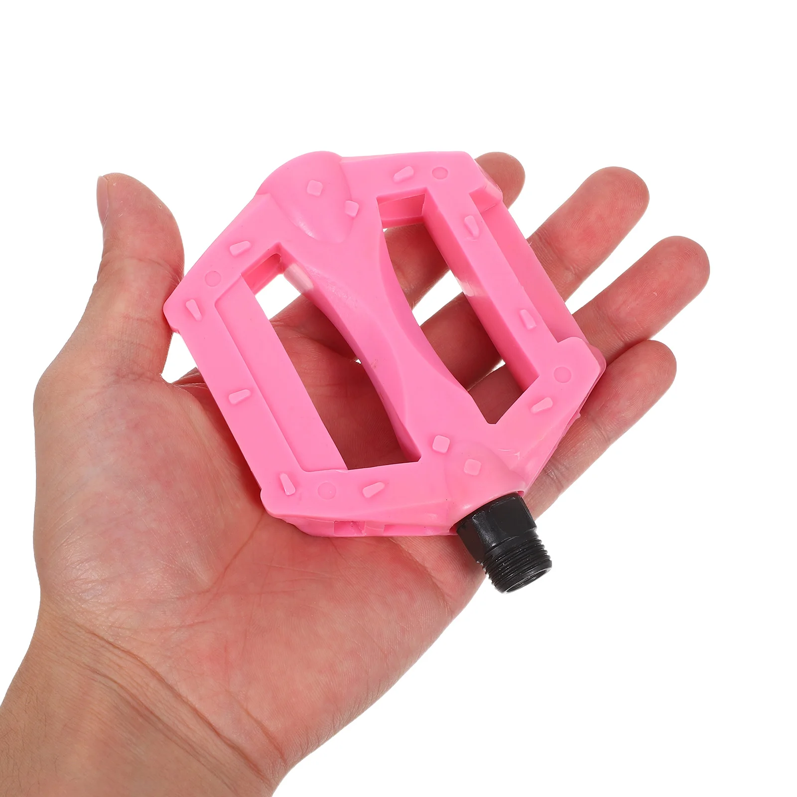 

Kids Bike Pedals Durable Plastic Iron AntiSlip Grooves Stable Support Central Axle Easy Installation Versatile Size Childrens
