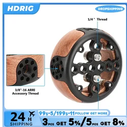 HDRIG Wooden Handgrip with 3/8