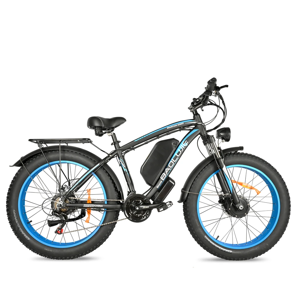 Electric Bike 3000W 26” Motor Fat Tire Electric Bike Men Adult Electric Bike 48V 20Ah Battery Hydraulic Brake