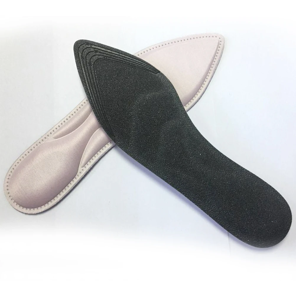 

4D Shock absorbing Insoles High Heels Sponge Cushioning Breathable Massage Comfortable Inserts Pad for Walking St