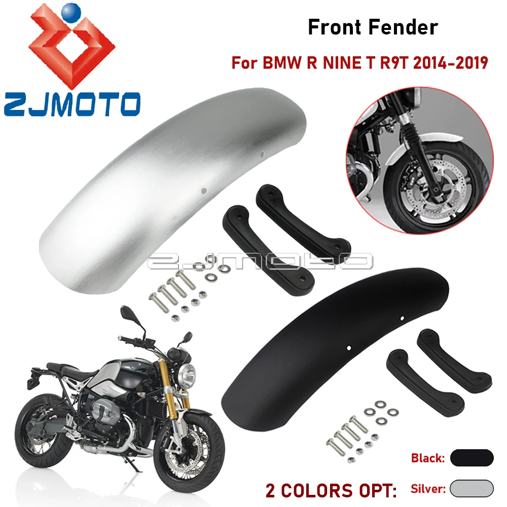 

1pcs Front Wheel Splash Fender Motorcycle Aluminum Hugger Mudguard For BMW R Nine T R9T 2014-2019 Black / Silver Retro Mudflap