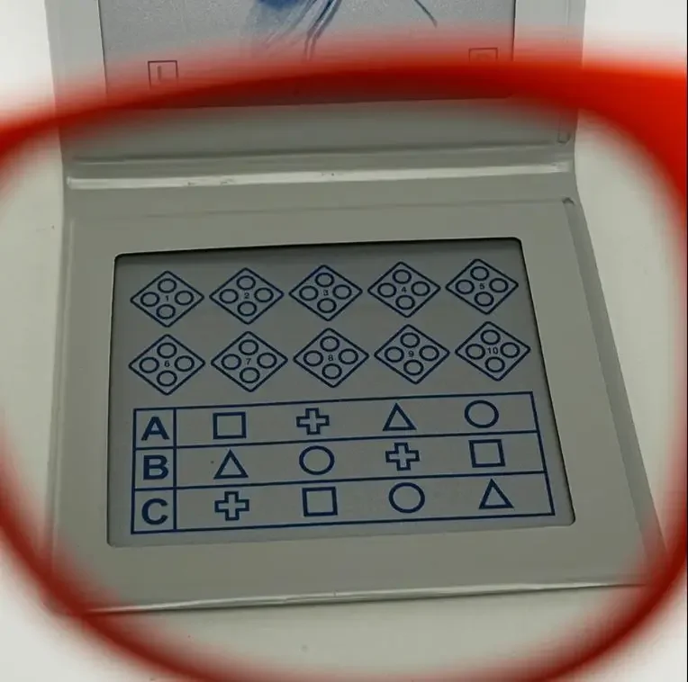 Equipo óptico Optometría Prueba de visión de mosca estéreo para la evaluación de la estereopaxis bruto y la percepción de profundidad fina envío rápido