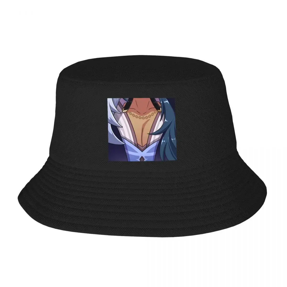 Custom Genshin Impact Kaeya Tiddies Bucket Hat for Men Women Print Anime Game Summer Travel Beach Outdoor Camping Cap