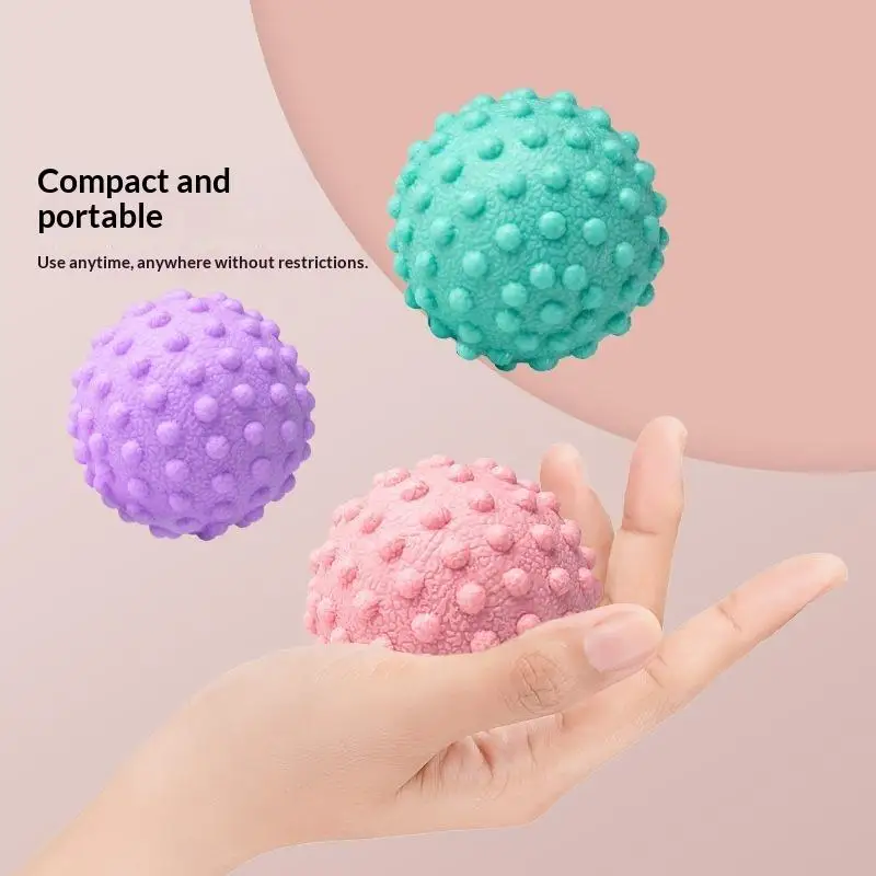 Faszien-Massageball mit Erhöhten Punkten, Yoga-Übungsball für Taille, Rücken, Fuß, Muskelentspannung, Haltungskorrektur, Fitness-Tool – Detail 4