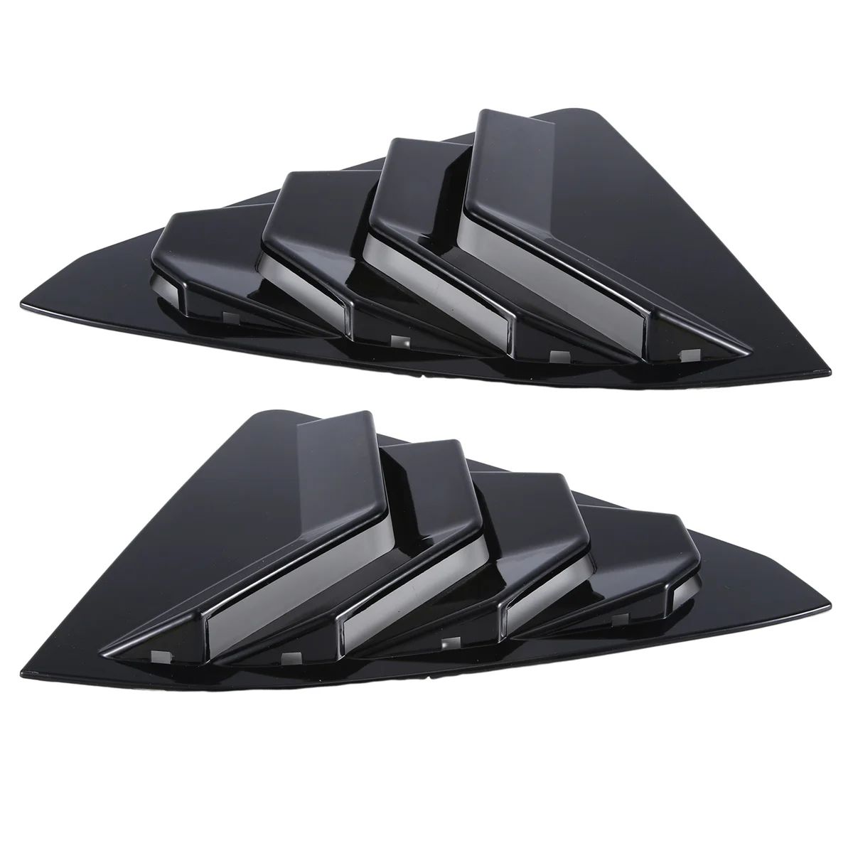 1Pair Car Rear Side Window Louver Scoop Shutter Cover Trim for Toyota Lexus ES 350 300H Air Vent Shade Spoiler