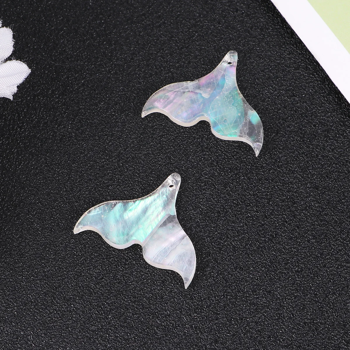 

10 Pcs Shell Jewelry Necklace Parts Colorful Accessories Funny Fishtail Pendant