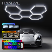 Honeycomb LED light dimmable/RGB color changing/3000k-6000k/suitable for ceiling ceiling garage gym office hair salon lighting