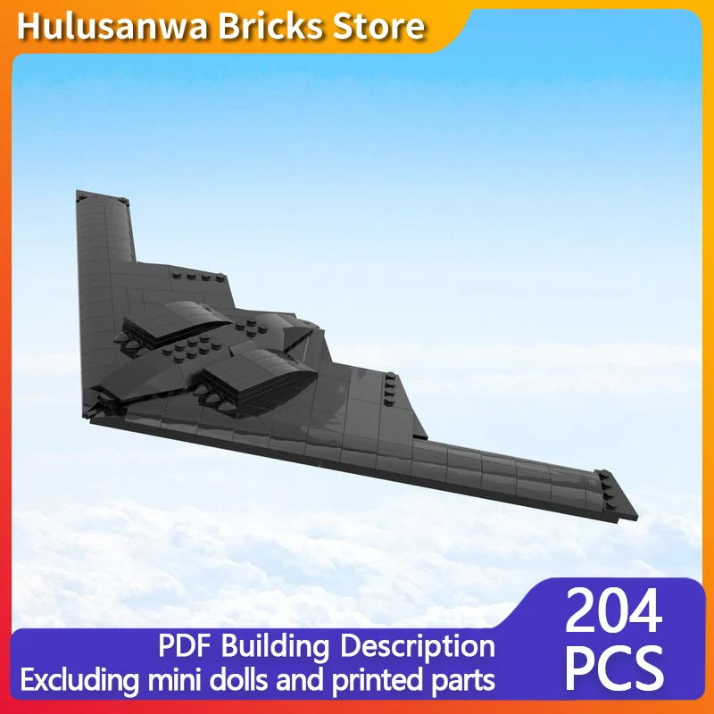 

B-2 Spirit Modern Military Fighter Jets Model MOC Building Bricks War Equipment Modular Technology Gifts Holiday Children Toys