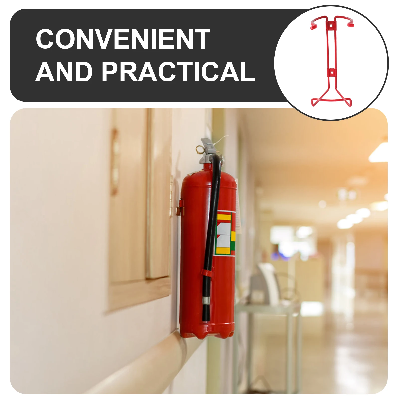 Fire Extinguisher Mount Bracket Sturdy Iron Spacesaving Offices Shops Fire Extinguisher Storage Holder