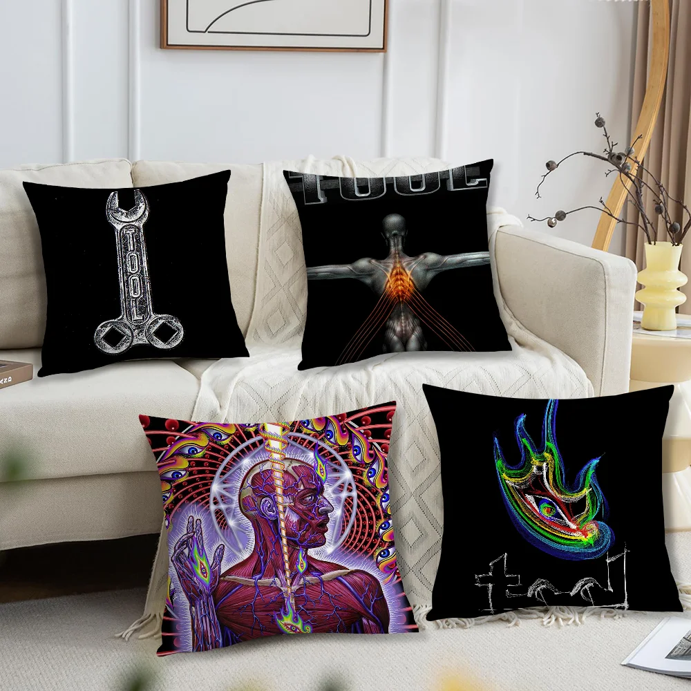 Band T-ToolS Lateralus Pillow Case Living Room Sofa Cushion Cover Suitable For Home Bedroom Room Decoration