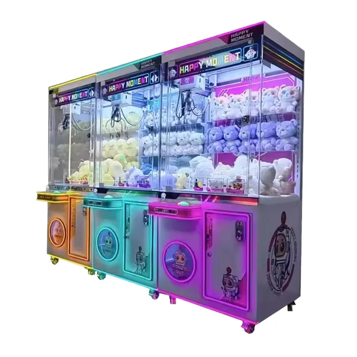 

Wholesale Custom Coin Bill Operated Arcade Claw Crane Machine Cheap Doll Claw Machine Bill Acceptor Coin Operated Toy Vending