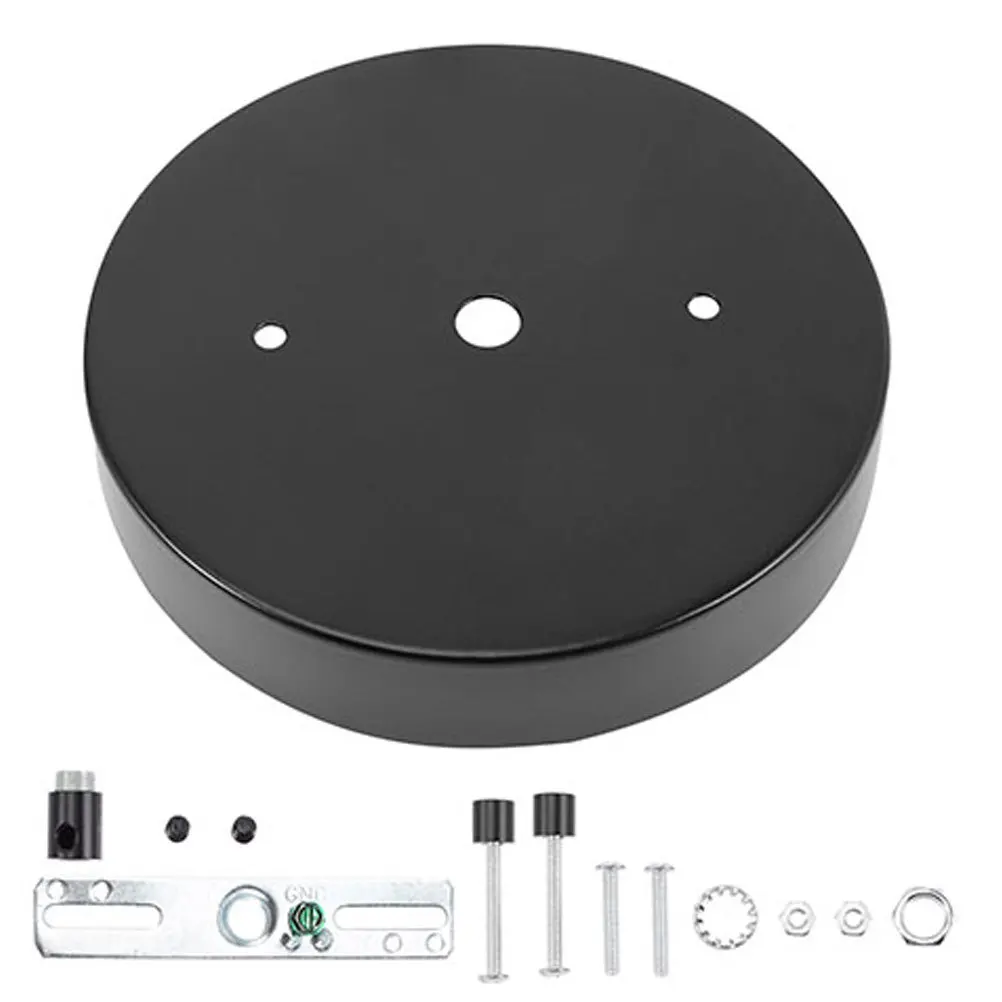 

1Set Vintage Iron Ceiling Canopy Chandelier Light Cover Plate Pendant Light Part Ceiling Lamp Supplies Fixture Mounting Plate