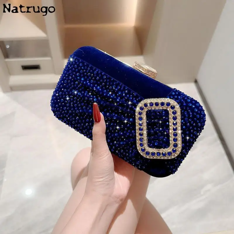 Elegant Sexy Red Women Luxury Special Crystals Beaded Evening Clutch Bags Bride Wedding Party Handbag Beaded 2024 New