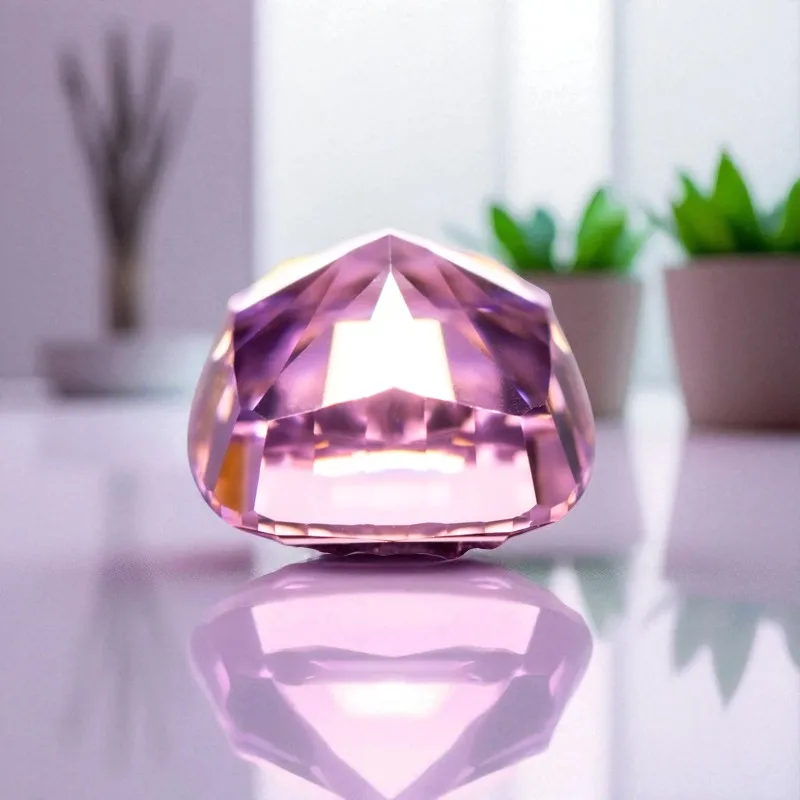

High Carbon Diamond Cubic Zirconia Cushion Shape 5A Grade Dark Pink Color 4k Crushed Ice Cut Loose CZ Stone Charms Women Jewelry