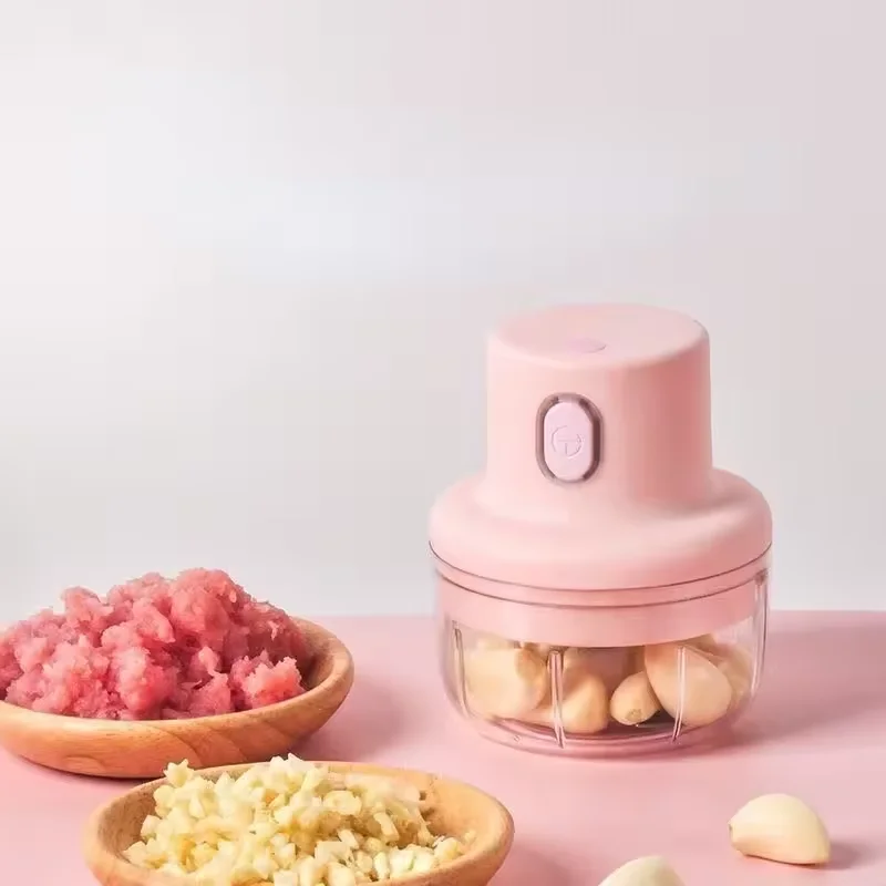 Electric Garlic Crusher USB Wireless Mini Vegetable Cutter Meat Grinder Sturdy Press Mincer Food Chopper Mixer Kitchen Tools view 3