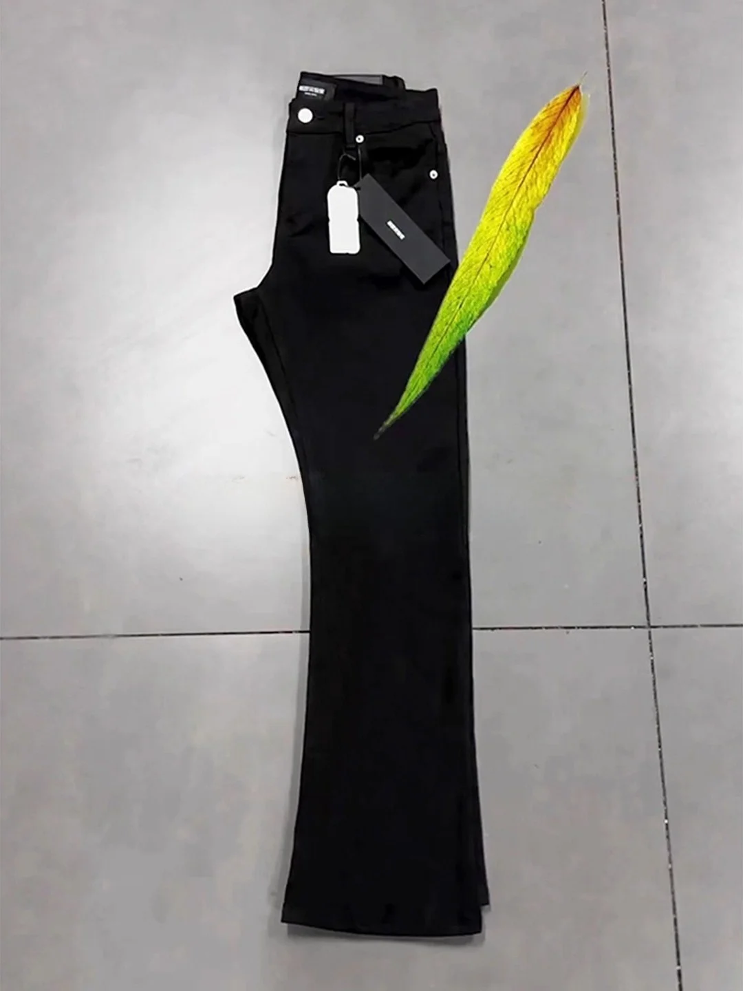 

GSS Labora Men's Fce Lined Bootcut Jeans Slim Fit Straight Leg Micro Flared Trousers Wear Resistant Daily Wear