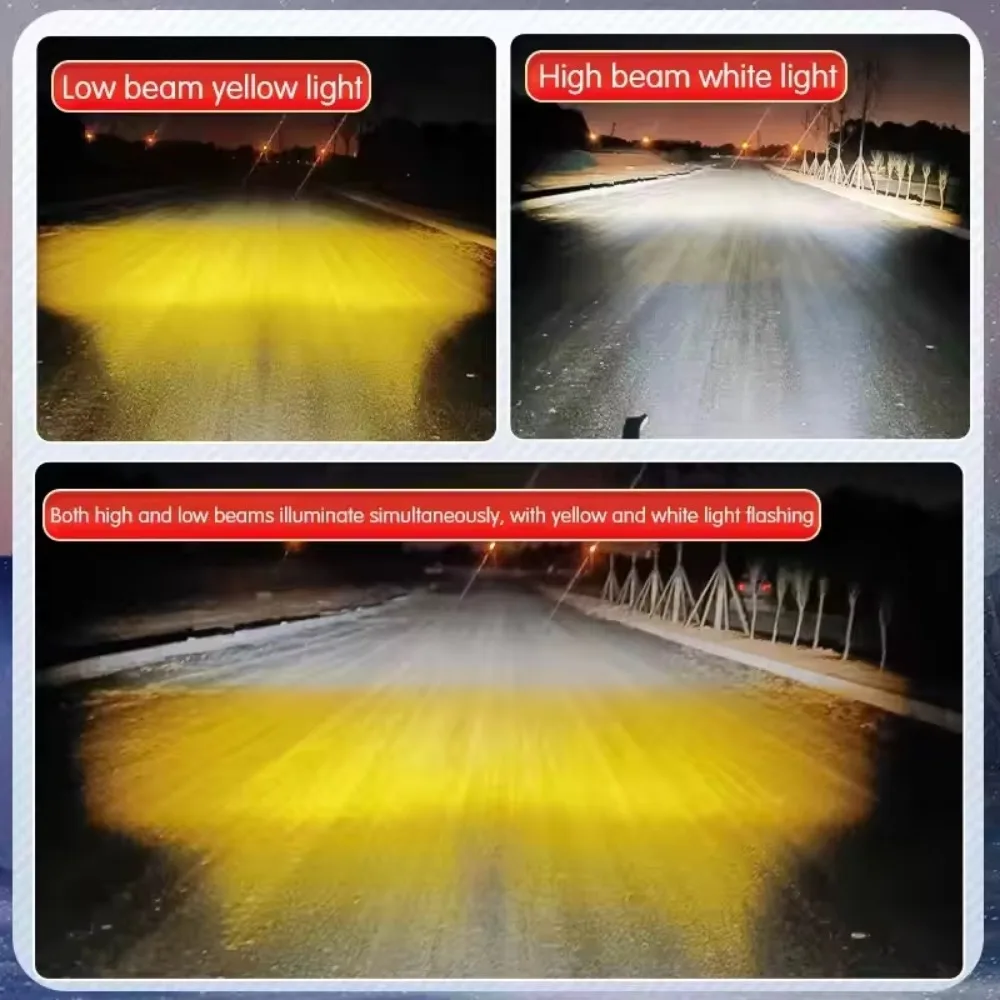 TCYATO Motorrad-Blitz-LED-Scheinwerfer für Moto, universeller Scheinwerfer, Nebelscheinwerfer, Lampe vorne, zusätzliche Scheinwerfer