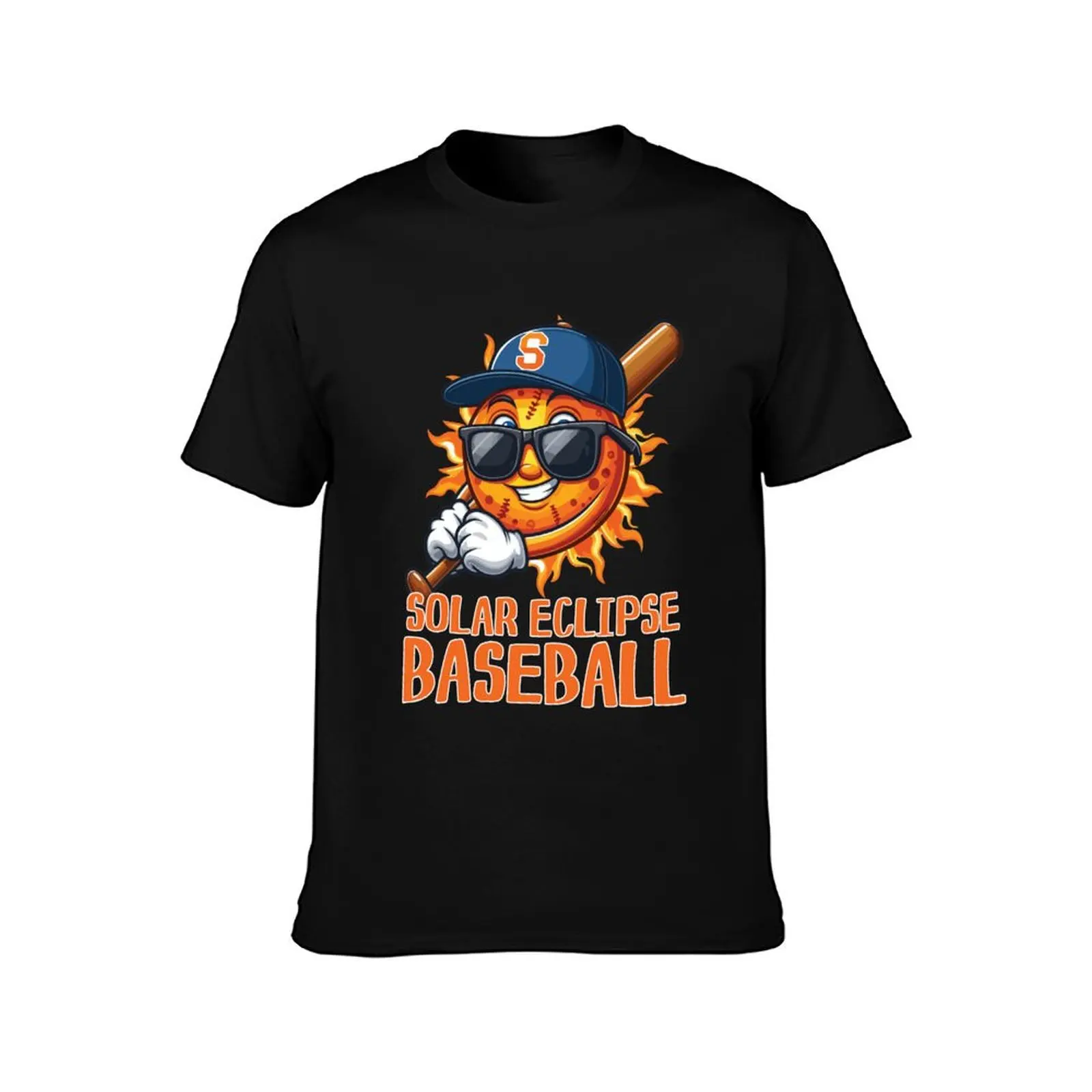 Baseball Eclipse Total Solar Eclipse 2024 T-Shirt Long Lasting Casual T-Shirt