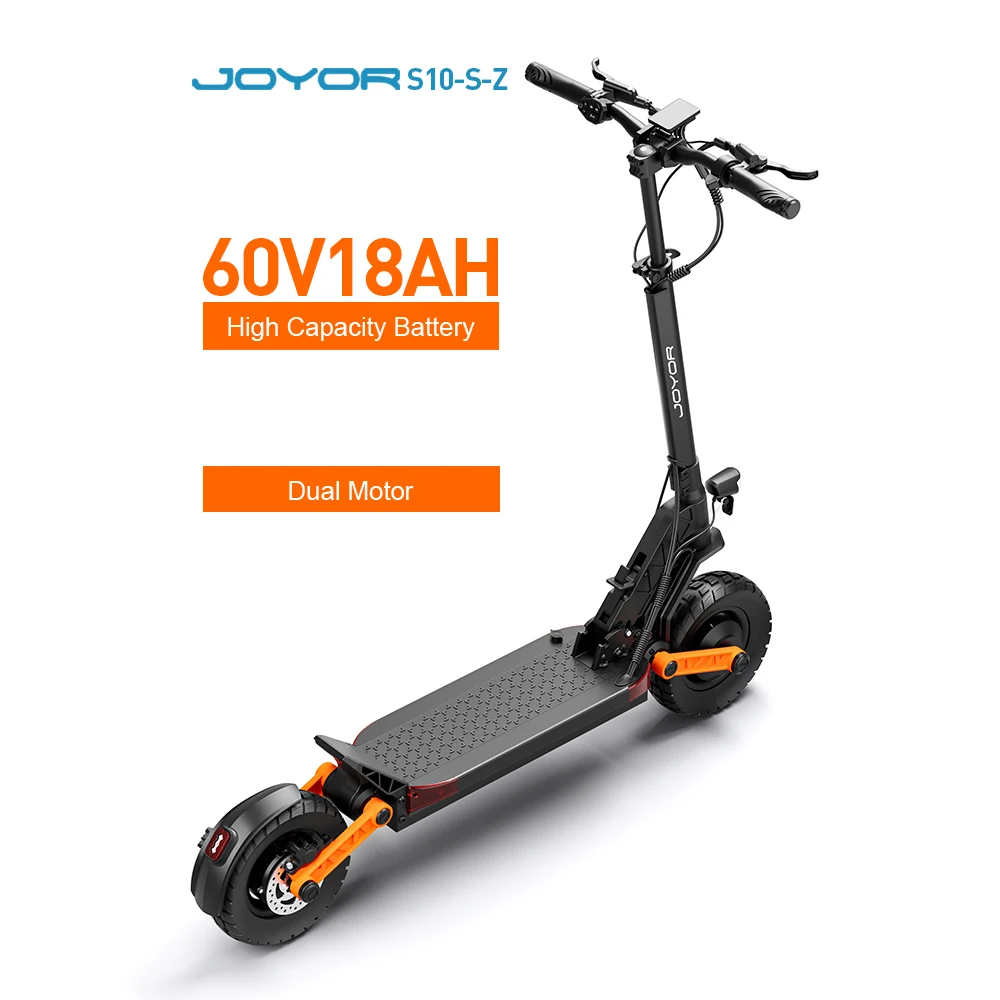 Elektroroller JOYOR-S10-S-Z Motorisierung 60V18Ah Straßenreifen 10'' hydraulische Doppelbremsen für Erwachsene
