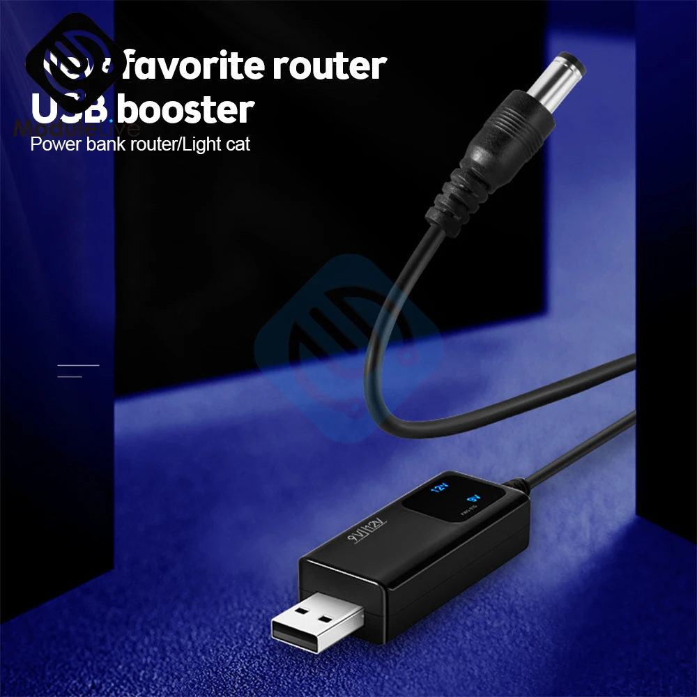 USB Power Boost Line DC 5V to DC 9V/12V Step UP Module USB Converter Adapter Cable 2.1x5.5mm Plug USB Cable Boost Converter 0.8m