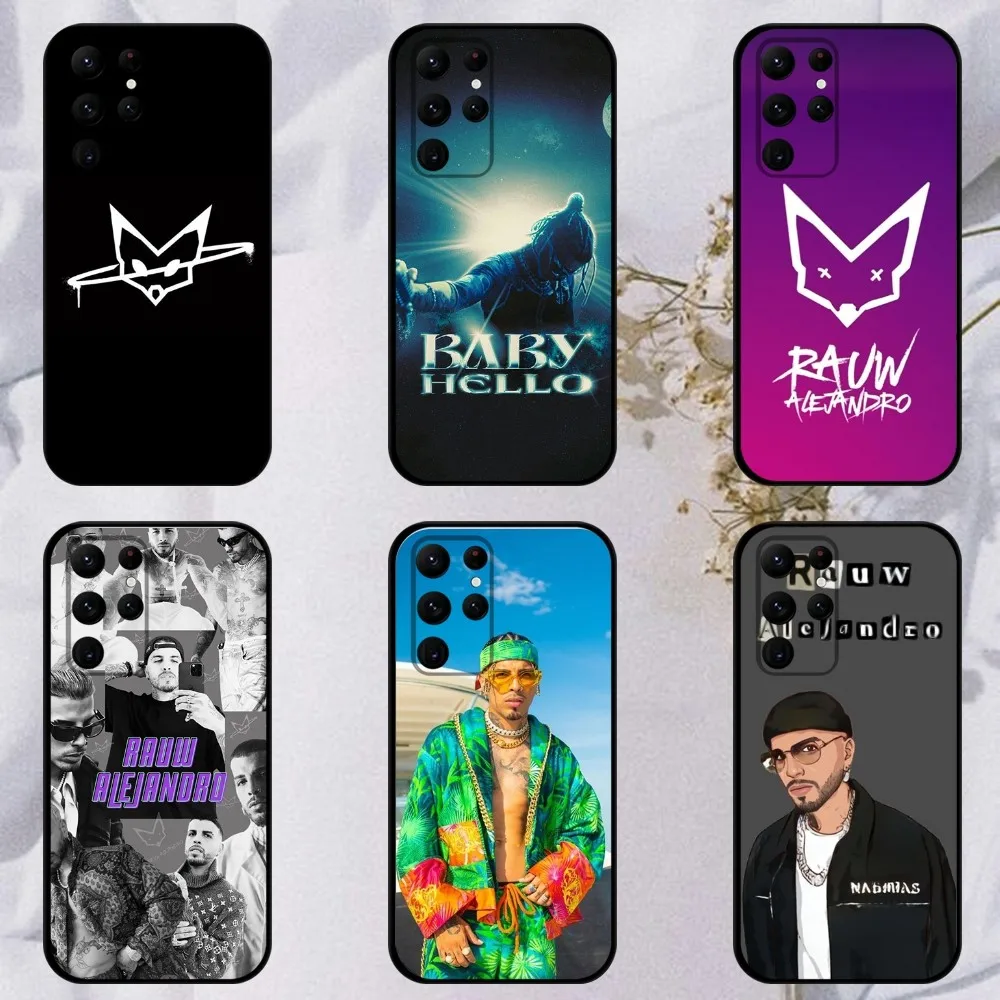 R-Rauw A-Alejandro Playa Saturno  Phone Case For Samsung S23,23,22,30,21,10,9,Note20 Ultra,Lite,Ultra,5G,Plus,FE,Black Soft Case