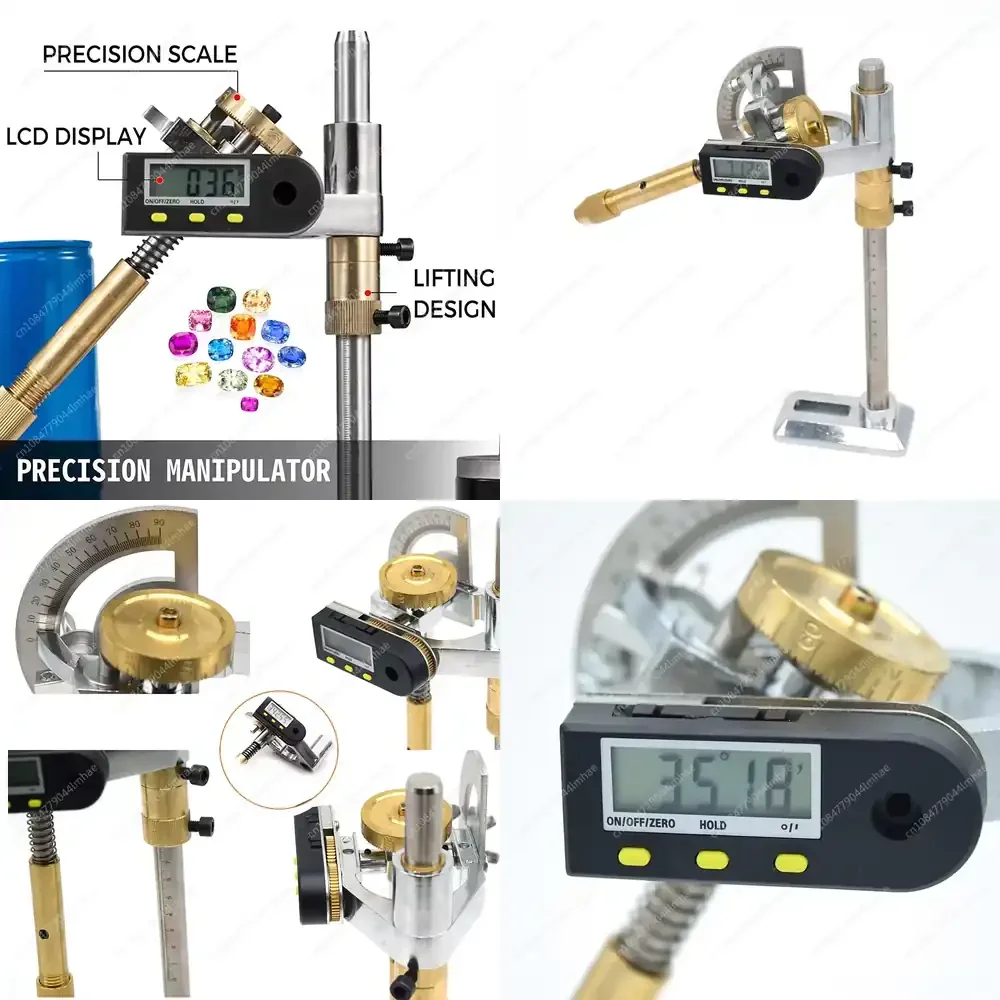 

Mechanical Arm-Friendly Gem Polishing & Grinding Machine with Digital Display – Professional Jewelry Making Tooltone