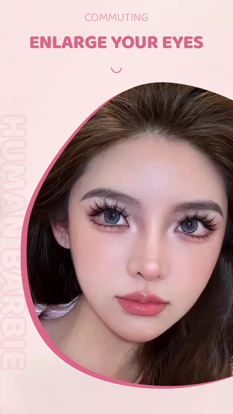 DINGSEN 5 Paar Manga-Wimpern, Augen-Wimpern, weiche, natürliche lange Wimpern, künstliche Wimpern, Anime-Wispy-Streifen, falsche Wimpern, Make-up – Detail 7