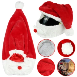 Motorrad helm Weihnachts mütze handgemachte Weihnachts mann kappen für Motorrad helm abdeckung Weihnachten festliche Berührung Helm haube Ärmel