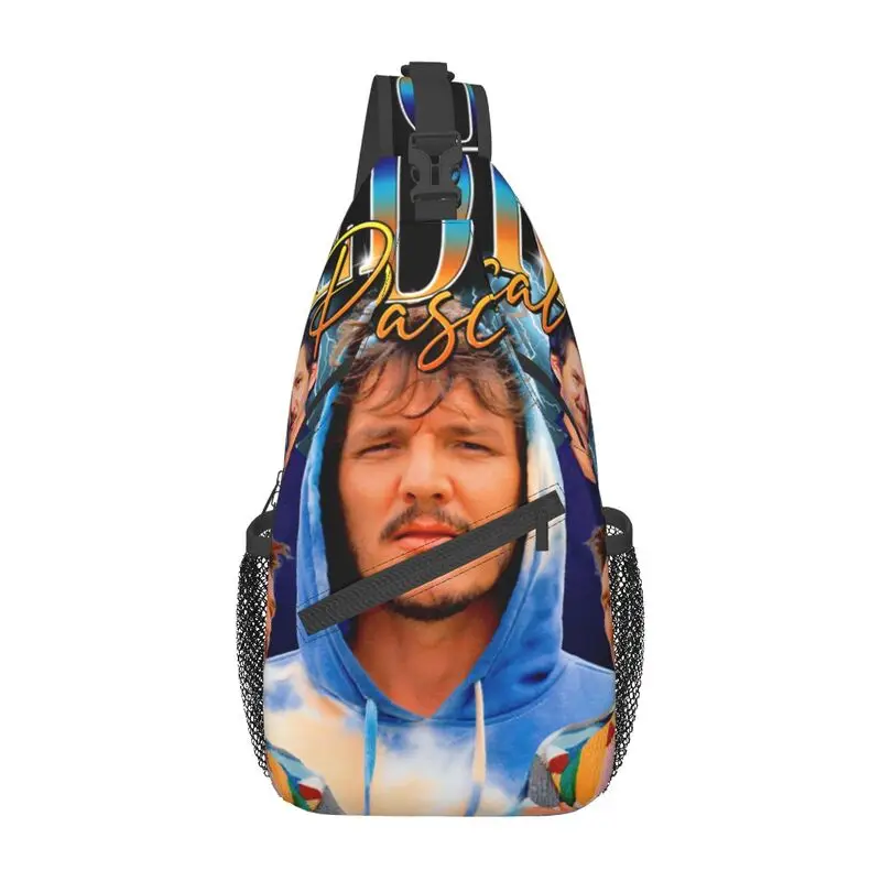 

Actor Pedro Pascal Crossbody Sling Backpack Men Custom Chest Shoulder Bag for Traveling Daypack