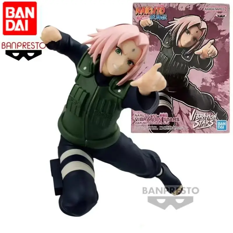 In Stock Genuine BANDAI BANPRESTO NARUTO VIBRATION STARS Shippuden Haruno Sakura 2 PVC Figure Model Anime Original Doll Toy Gift