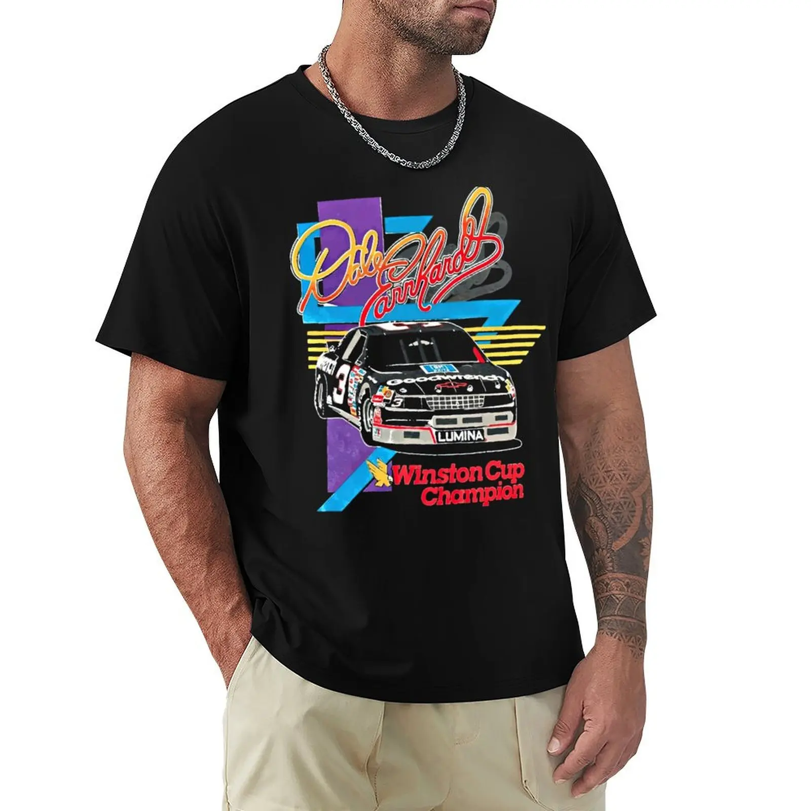 Dale Earnhardt vintage T-Shirt man t shirts high quality luxury brand T-Shirt
