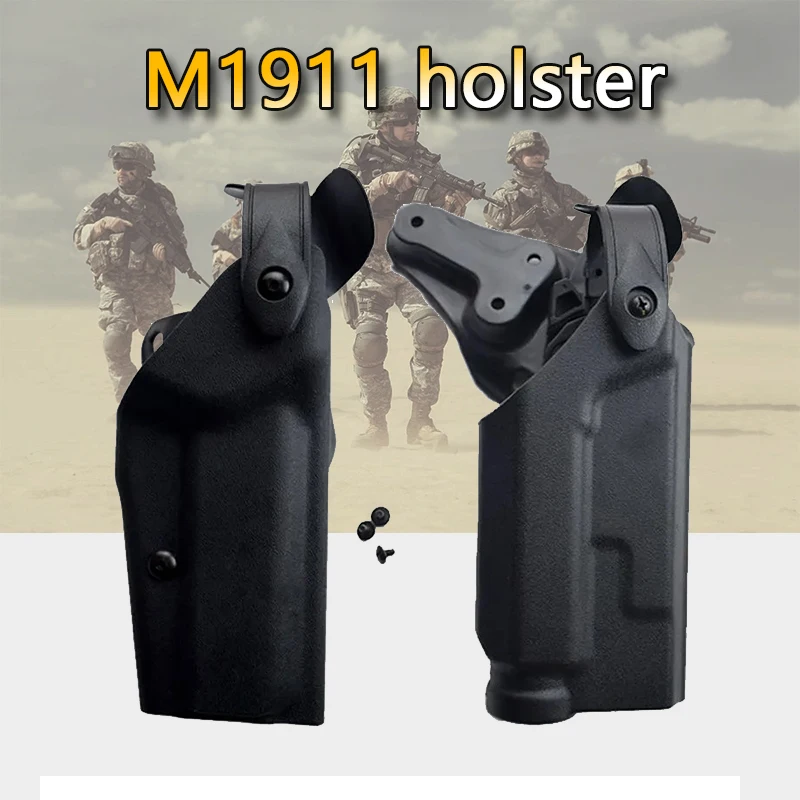 

Outdoor Military Tactics Hunting Combat Right Hand Gun Box Colt 1911 Carrying Flashlight and Pistol Box