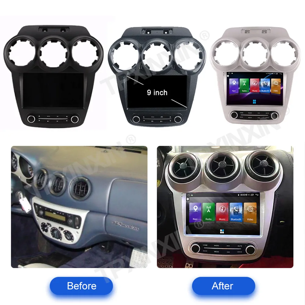 9 Inch CarPlay Android 13 Car Video Player For Ferrari F430 2005-2009 Car Radio GPS Navigation HD Touch Screen Head Unit Auto