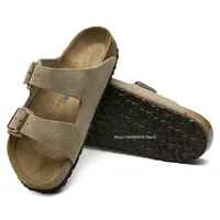 Top Quality Leather For Women And Men Fashion Summer All-Match Boston Sandals Shoes Soft Footbed Sandals For Beach & Outdoor