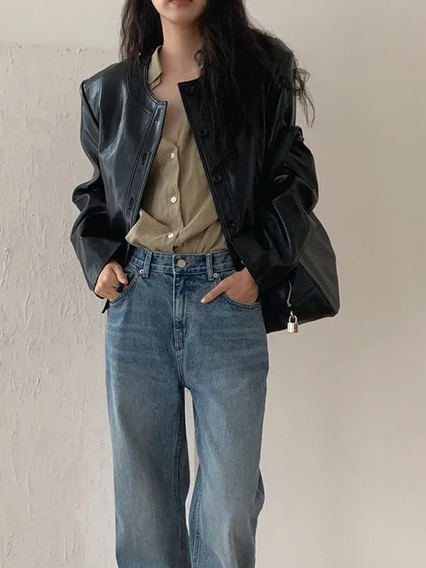 الكورية Sle الراقية بو الجلود Jaet المرأة جولة Ne زر واحد هونغ كونغ Sle خمر شخصية الأعلى