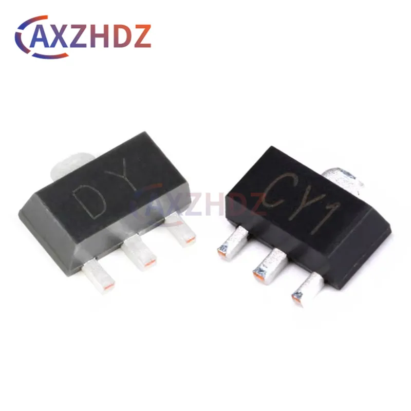 20PCS SOT-89 2SC2881 CY1 2SA1201 DY 120V 0.8A 800mA 500mW NPN PNP SMD Transistors