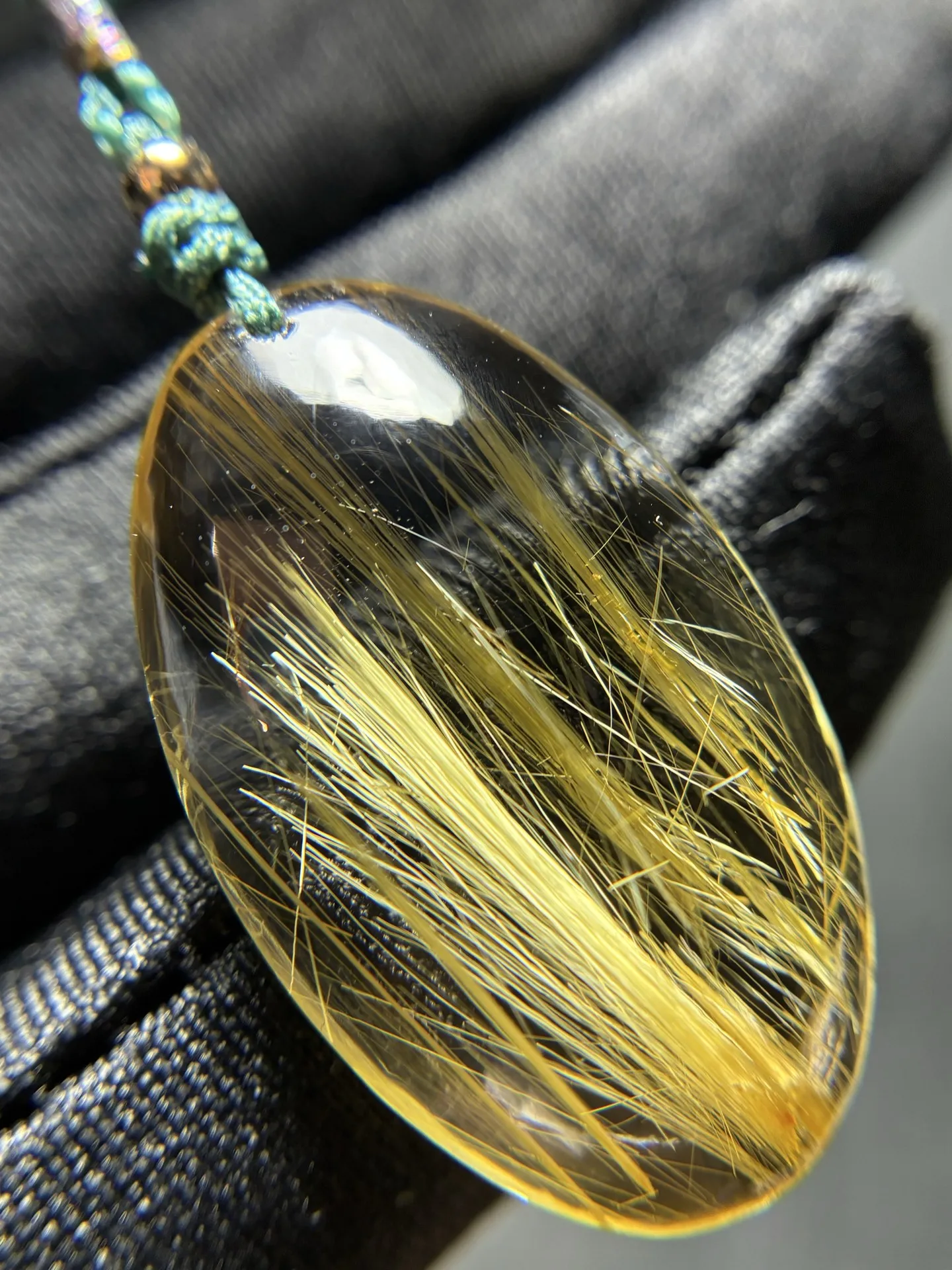 

Natural Gold Rutilated Quartz Pendant Flower 30.1*18.6*7.3mm Rutilated Quartz Jewelry Men Women Brazil AAAAAAA