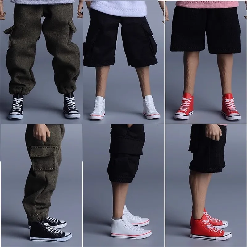 

Hot Sale 1/12 Soldier Canvas Trendy Shoes Model Toy Accessories Fit 6'' Action Figure Body In Stock