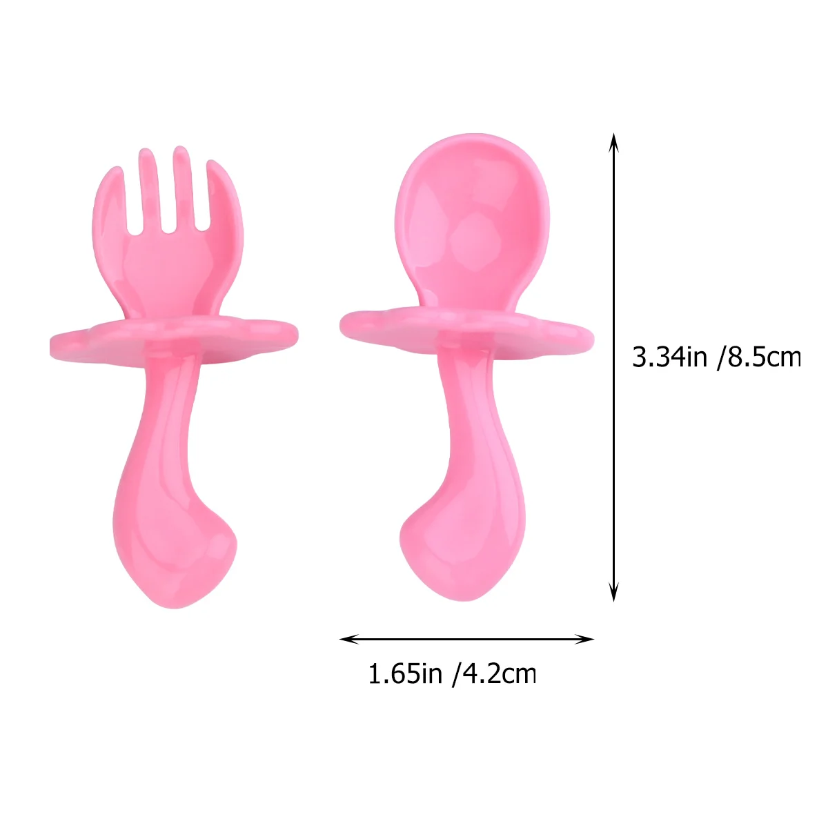 

4 Set Baby Eating Training Spoon Fork Toddler Spoons Tableware Eco-friendly Spork