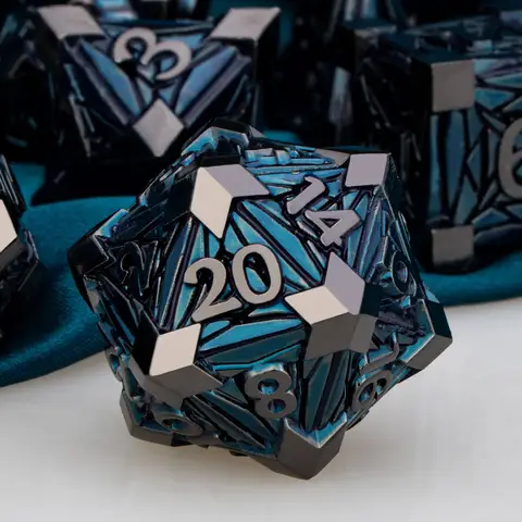 DND 금속 주사위 세트 던전 및 드래곤 RPG 주사위 RPG D+D 롤링 게임 주사위 D 및 D 주사위 D20 D12 D10 D8 D6용 다면체 D&D 주사위