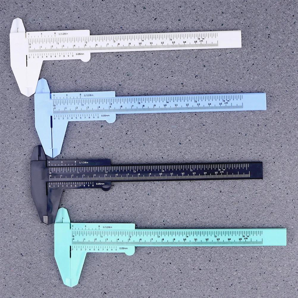 

8Pcs Mini Plastic Caliper Strong Portable Measurement Tool for Depth Step Use Handicraft Industrial Applications