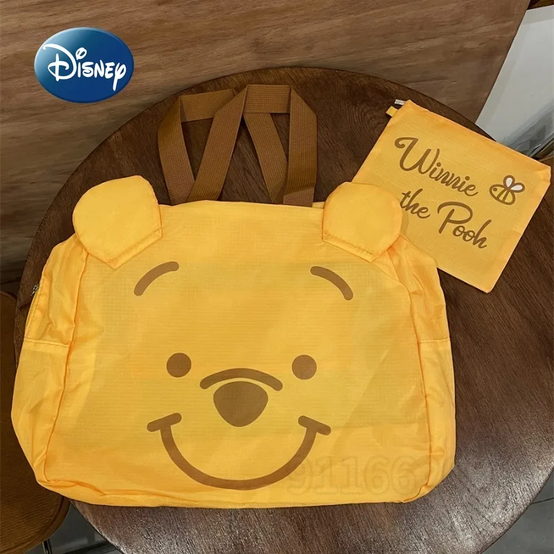 Disney Winnie The Pooh New Women's Handbag Luxury Brand 3D Travel Handbag Cartoon Storage Bag Large Capacity Multifunctional