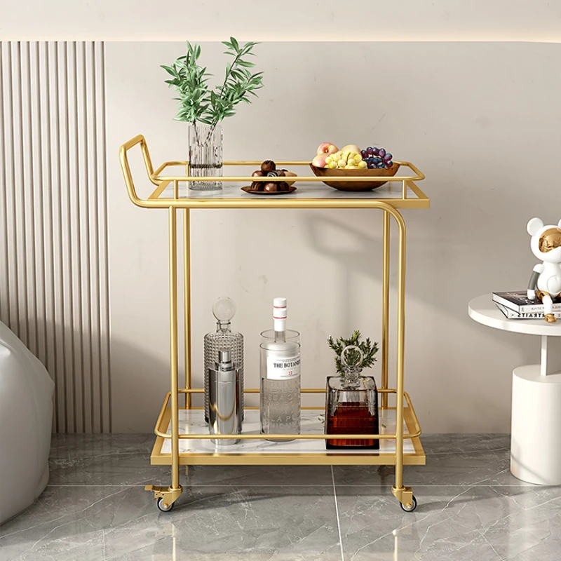 

Hotel Luxury Rolling Cart Dining Room Salon Trolley Kitchen Multifunction Salon Trolley Carrello Attrezzi Beauty Furniture BLST