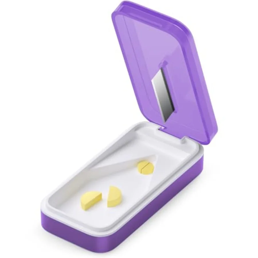 

Pill Cutter with Removable ilicone Pad, lim Pill plitter, Pill Cutter plitter for mall and Ti Pill, Pill Cutter for mall or Lar