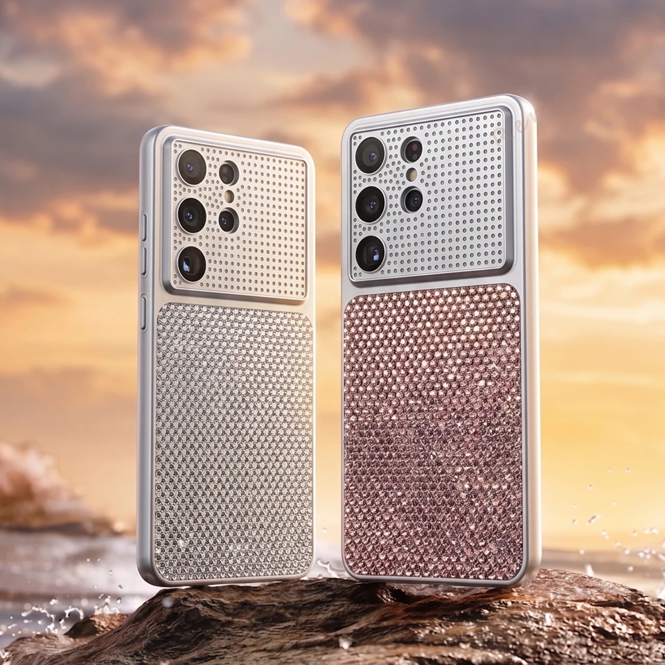 Bling Bling Glitter Diamond Phone Case for Samsung Galaxy S26 S24 S25 FE Ultra Plus Luxury Shockproof Protector Cover